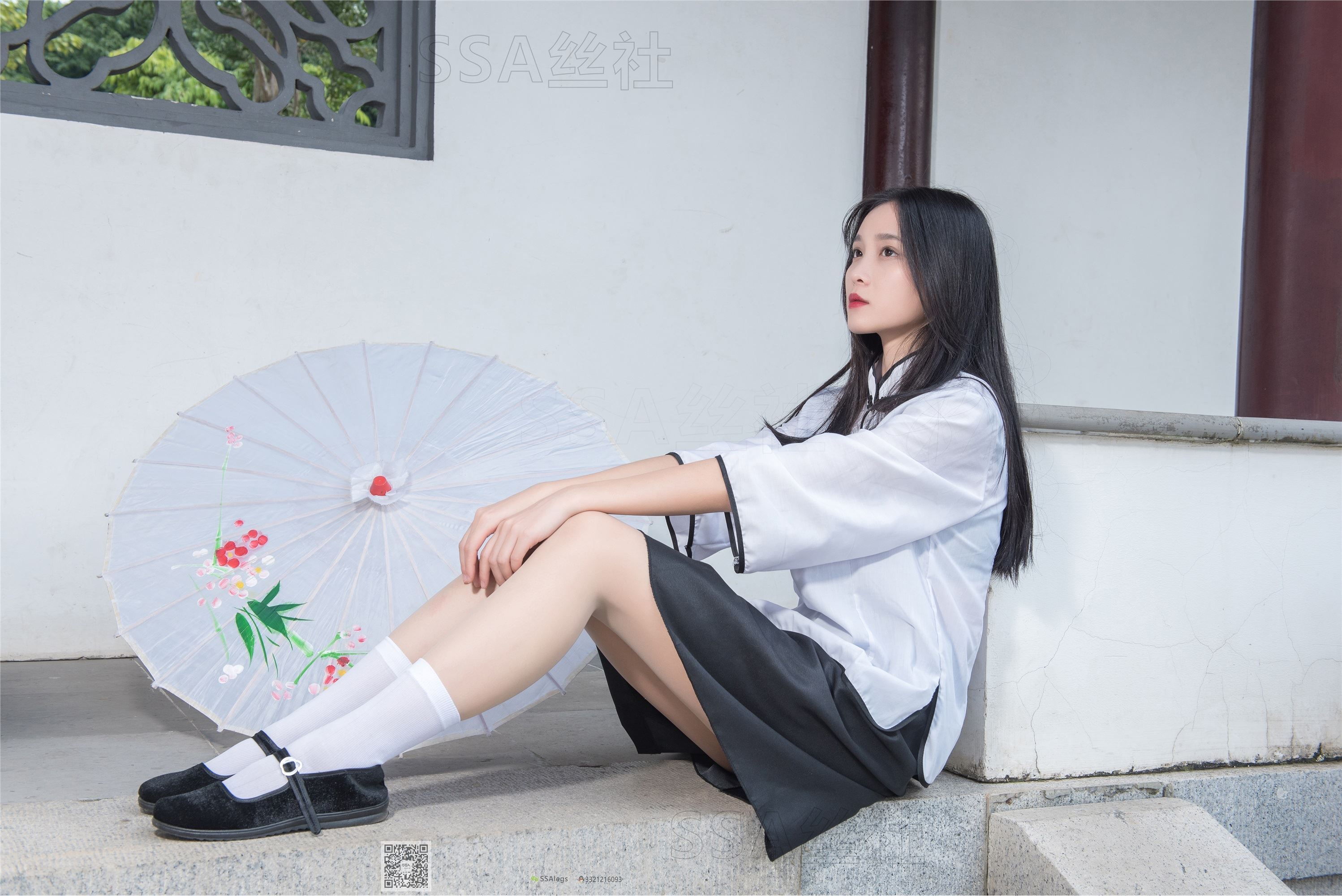 SSA silk club super clear photo NO.068 Junjun Republic of China learning sister shredded meat white socks